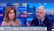 "Jean-Luc Mélenchon est un danger pour la vie politique", assure Laurent Wauquiez.