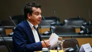 Patrick Cohen, lors de son audition pendant la commission d’enquête sur l’audiovisuel public, le 18 décembre 2025.