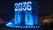 Nouvel An : «2036», le message de prévention routière diffusé par l'Association Antoine Alléno sur l'Arc de Triomphe