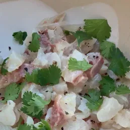 Découvrez la recette du tartare de dorade de Laurent Mariotte