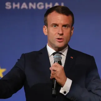 Emmanuel Macron Chine Shanghaï