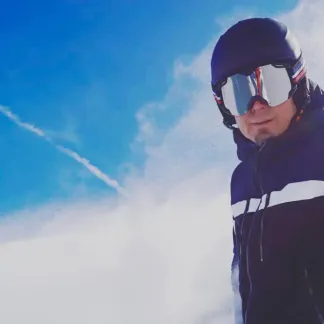 Antoine Dénériaz, ancien champion olympique de descente à Turin.