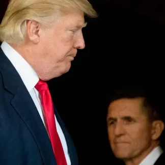 Donald Trump et Michael Flynn, le 21 décembre 2016.