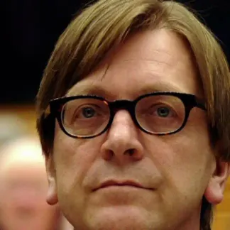 Guy Verhofstadt, président de l'Alliance des démocrates et des libéraux pour l'Europe au Parlement européen et ancien Premier ministre belge 1280x640