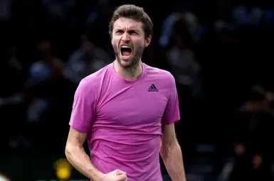 Gilles Simon s'est imposé contre Andy Murray ce lundi à Bercy.