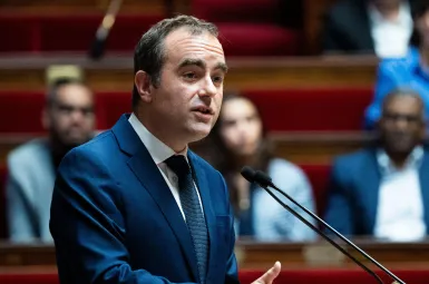 Sébastien Lecornu à l'Assemblée nationale le 16 octobre 2025
