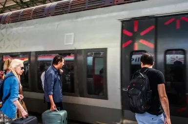 Un TER à Perpignan.