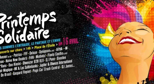 Un concert en plein air pour la solidarité sur les Champs-Elysées