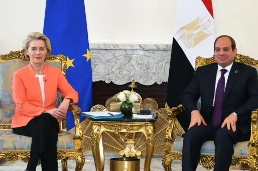 van der leyen al-sissi