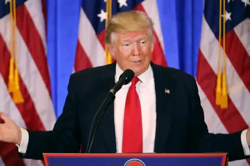 Donald Trump, conférence de presse janvier 2017 crédit : SPENCER PLATT / GETTY IMAGES NORTH AMERICA / AFP - 1280