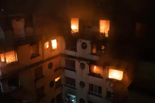 rue erlanger incendie