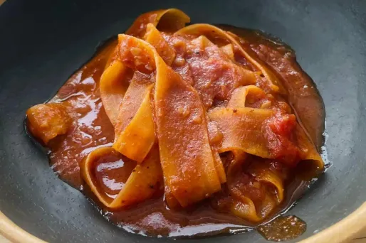 Un plat de pâtes 100% fait à base de légumes