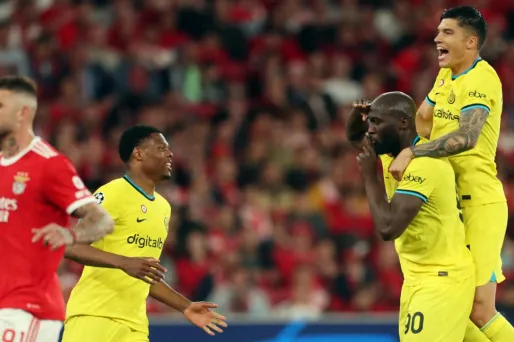 Lukaku a inscrit un but sur pénalty lors de la victoire de l'Inter Milan face au Benfica
