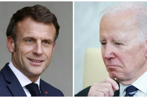 Emmanuel Macron a discuté avec Joe Biden par téléphone.
