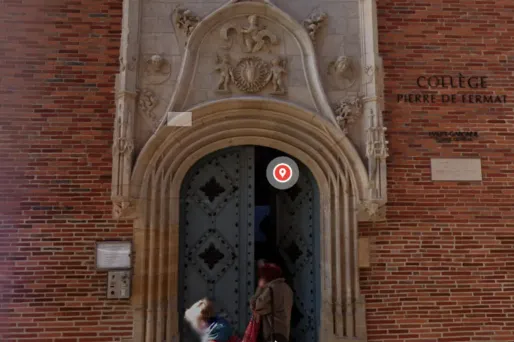 Le collège Pierre-de-Fermat situé dans le centre-ville de Toulouse.