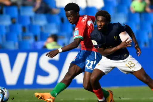 L'équipe de France s'est inclinée contre la Gambie (2-1) lors du deuxième match de poules du Mondial des moins de 20 ans