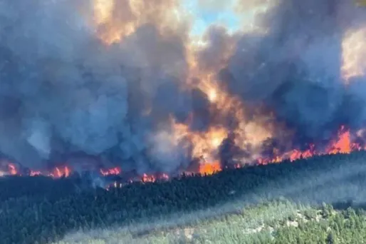 Le Grand Nord canadien est une nouvelle fois victime d'incendies à cause du vent et de la forte chaleur.