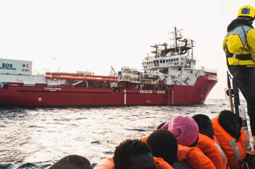 234 migrants sont arrivés à bord de l'Ocean Viking dans le port de Toulon.