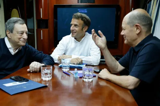 Macron, Scholz et Draghi ont pris un train ensemble à destination de Kiev.
