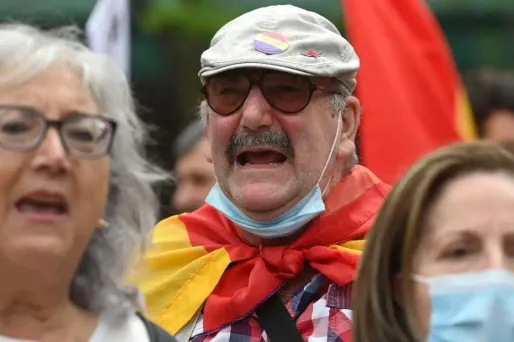 Manifestations contre Juan Carlos