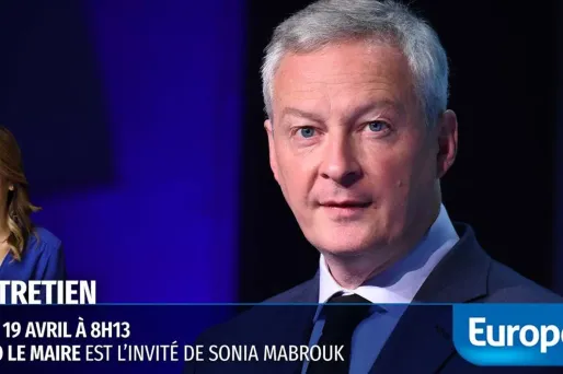 Bruno Le Maire est l'invité de Sonia Mabrouk mardi à 8h13