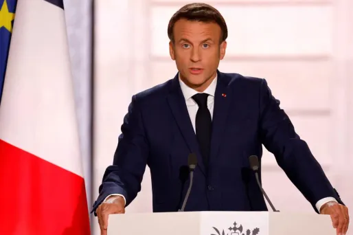 Emmanuel Macron lors de son investiture, ce samedi 07 mai.