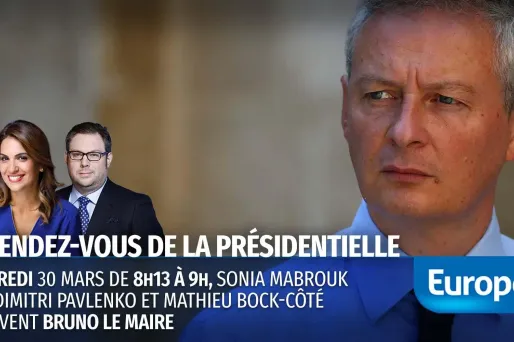 Le rendez-vous de la présidentielle : Bruno Le Maire est l'invité d'Europe 1 mercredi