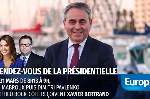 Le rendez-vous de la présidentielle : Xavier Bertrand est l'invité d'Europe 1 jeudi