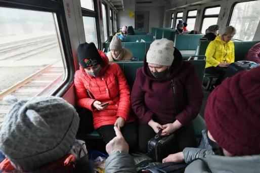 Des réfugiés ukrainiens sont arrivés en France, notamment en Mayenne et dans la région de Lyon. (Illustration)