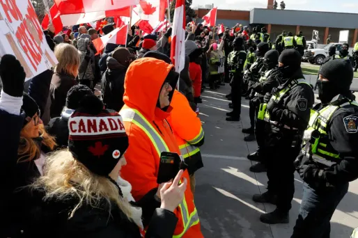 Canada manifestants