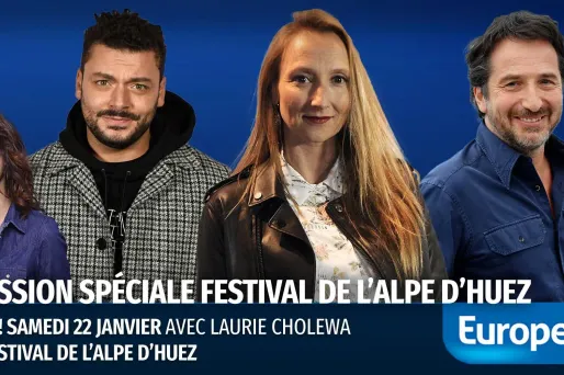 Laurie Cholewa emmène les auditeurs d’Europe 1 au festival de l’Alpe d’Huez samedi 22 janvier