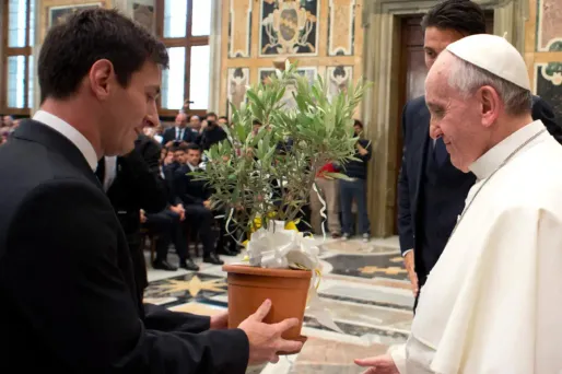 pape François, Lionel Messi