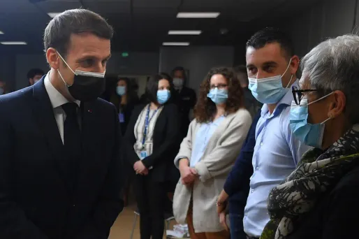 Emmanuel Macron à Tours.