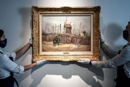 Vincent Van Gogh a peint "Scène de rue à Montmartre" en 1887.