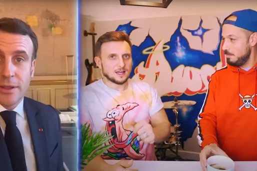 Les youtubeurs McFly et Carlito ont tourné à l'Elysée, après avoir remporté un défi lancé par Emmanuel Macron.
