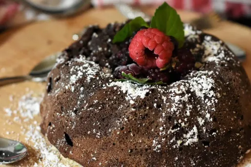 gâteau chocolat framboise