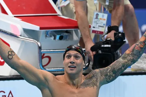 Caeleb Dressel 100 m nage libre natation JO de Tokyo @AFP