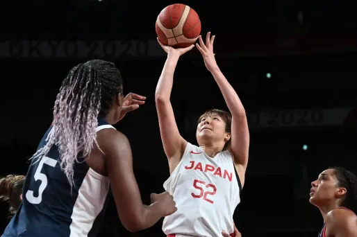Japon France basketteuses JO de Tokyo @Aris MESSINIS / AFP