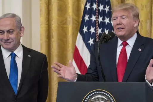 Trump Netanyahu plan de paix Israel Palestine Sarah Silbiger / GETTY IMAGES NORTH AMERICA / AFP