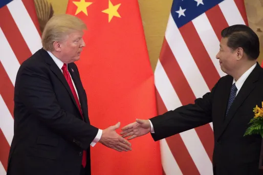 Xi Jinping et Donald Trump à Pékin en 2017.