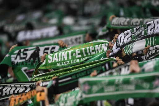 Les supporters de Saint-Etienne.
