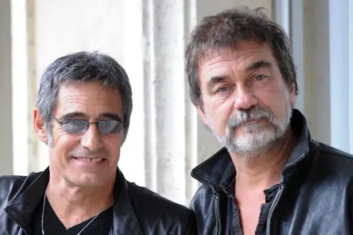 Gérard Lanvin et Olivier Marchal en 2010.