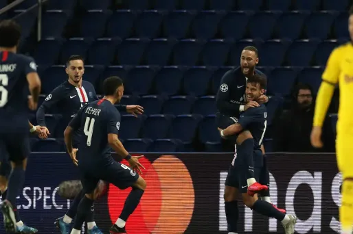 Juan Bernat Neymar PSG Dortmund GETTY/UEFA / AFP