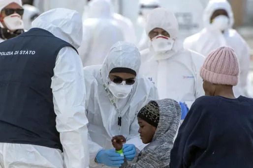 Dépistage migrants Italie coronavirus