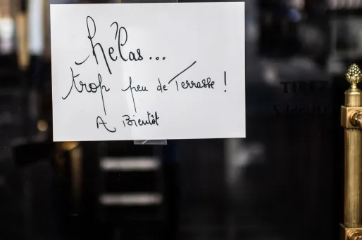 restaurant café fermés coronavirus