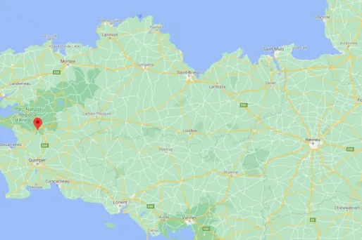Le méthaniseur est situé à à Châteaulin, dans le Finistère.