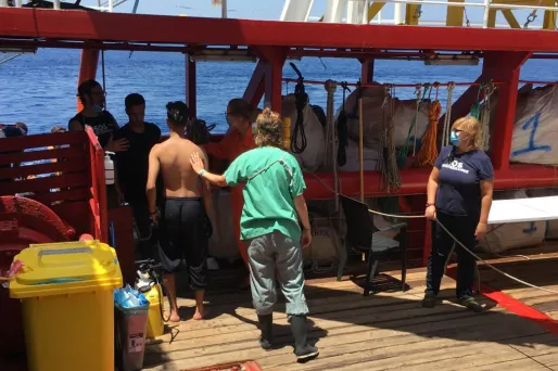 Le navire humanitaire Ocean Viking