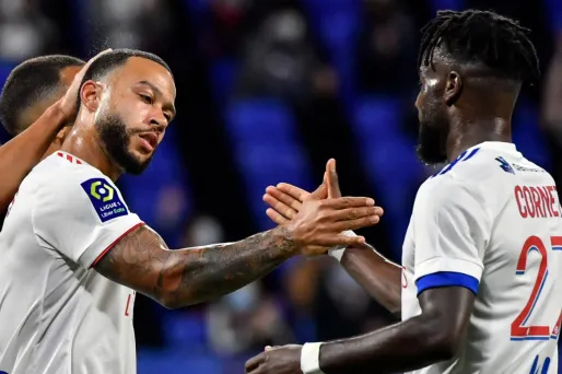 Memphis Depay a inscrit un triplé face à Dijon.