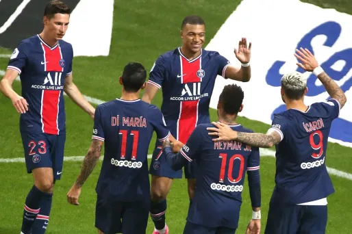 Les Parisiens célèbrent un but de Mauro Icardi