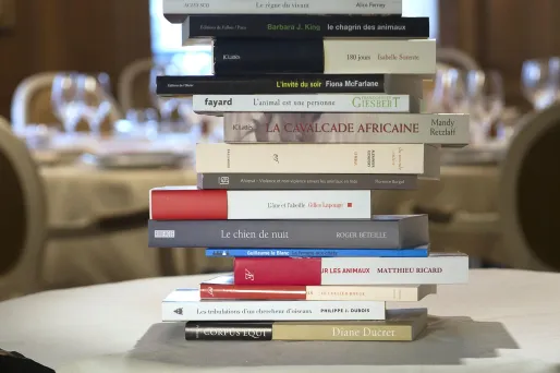 Les livres du prix Goncourt.